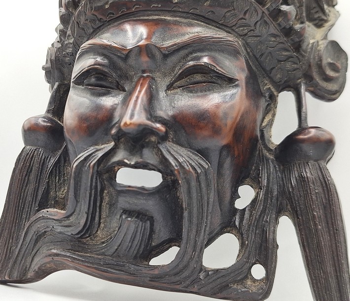 Chinees houten wandmasker