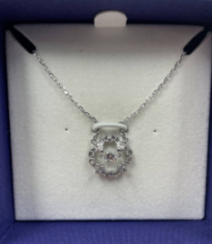 Swarovski ketting met bewegende hanger