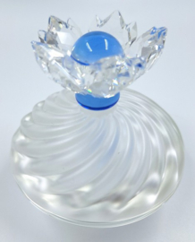 Juwelendoosje blauwe bloem 7464/000/000