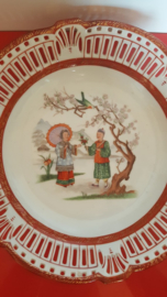 Japanse schaal met verliefd stel
