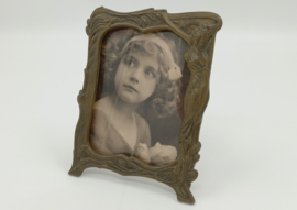 Art nouveau fotolijstje met glasplaatje