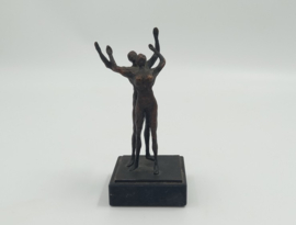 Bronzen abstract man en vrouw