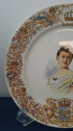 Herinneringsbord inhuldiging koningin Wilhelmina