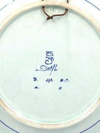 Delfts blauw bord 'Jean Pesyn’s Hof'