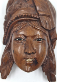 Indonesisch houten wandmasker