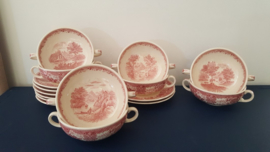 Villeroy & Boch, 8 soepkommen met schotel - Burgenland