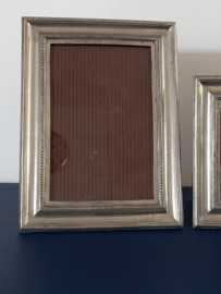 Set fotolijstjes van zilvertin
