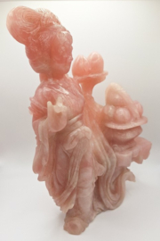 Chinees rozenkwarts beeld