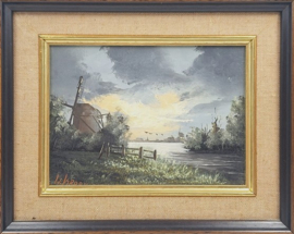 Olieverfschilderij W. Kroon