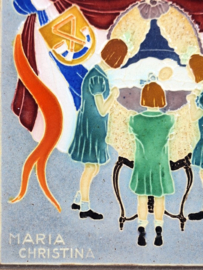 Cloisonné geboortetegeltje Marijke