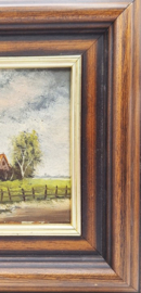 Hollands tafereel met molen