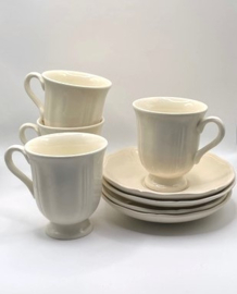 Wedgwood - Set van 4 kop en schotels
