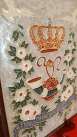 Cloisonné geboortetegel Prinses Maria Christina