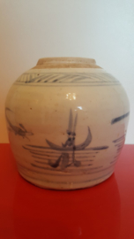 Chinese blauw/witte gemberpot