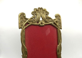 Art nouveau fotolijstje met glasplaatje