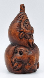 Netsuke van een aap