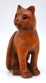Netsuke van een kat