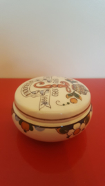 Aardewerk potje met deksel - 80 jaar Juliana