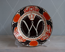 Bord inhuldiging van koningin Wilhelmina