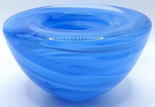 Kosta Boda - Waxinelichthouder blauw