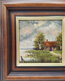 Hollands tafereel van boerderij
