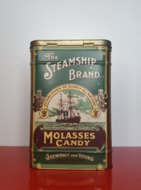 Groot blik “The Steamship Brand”