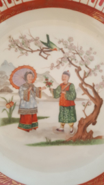 Japanse schaal met verliefd stel