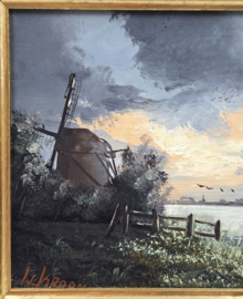 Olieverfschilderij W. Kroon
