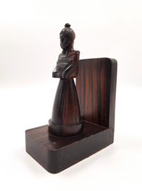 Set houten boekensteunen