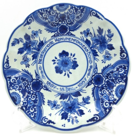 Delfts blauw jubileumbord Konijnenfokkersbond