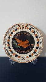 Herinneringsbord 25 jarig regeringsjubileum koningin Wilhelmina