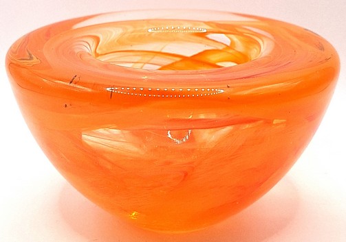 Kosta Boda - Waxinelichthouder oranje
