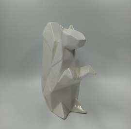 Porseleinen origami eekhoorn