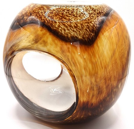 Murano kaarsenhouder met schildpadmotief