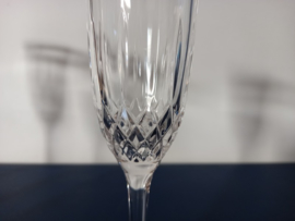 4 kristallen champagne glazen