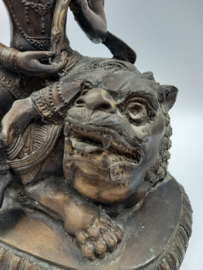 Bronzen beeld van Durga