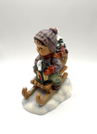 Hummel beeldje 'Ride into Christmas' (groot)