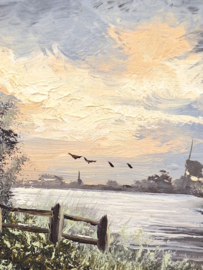 Olieverfschilderij W. Kroon