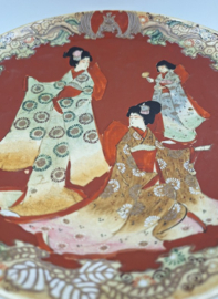 Japans Satsuma bord met geisha's
