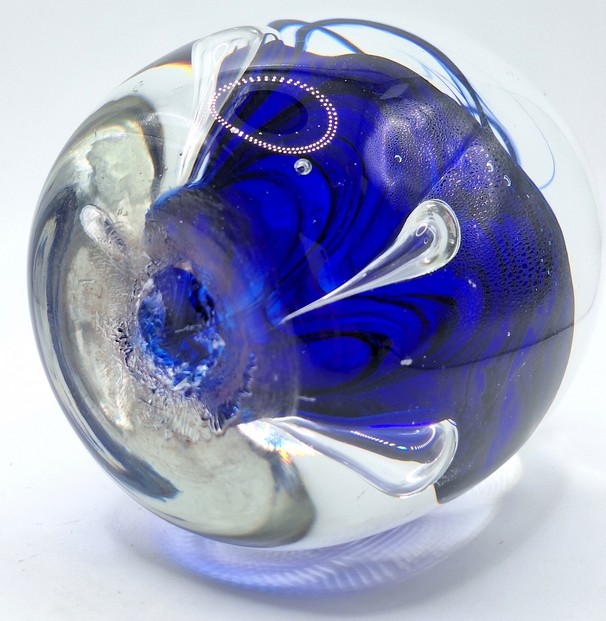 Presse-papier kobalt blauw 