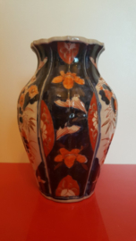 Imari vaas oranje/blauw