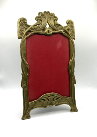 Art nouveau fotolijstje met glasplaatje