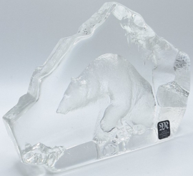 Kristallen sculptuur ijsbeer - Mats Jonasson