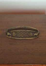 Houten kistje met messing beslag
