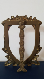 Art nouveau fotolijst met glasplaatje