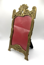 Art nouveau fotolijstje met glasplaatje