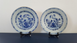 2 Chinese bordjes, Qianlong periode