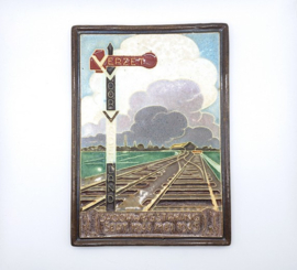 Cloisonné tegeltje 'Verzet Voor Vaderland'