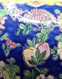 Vintage kleurrijke gemberpot