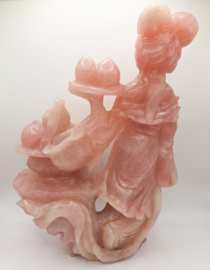 Chinees rozenkwarts beeld